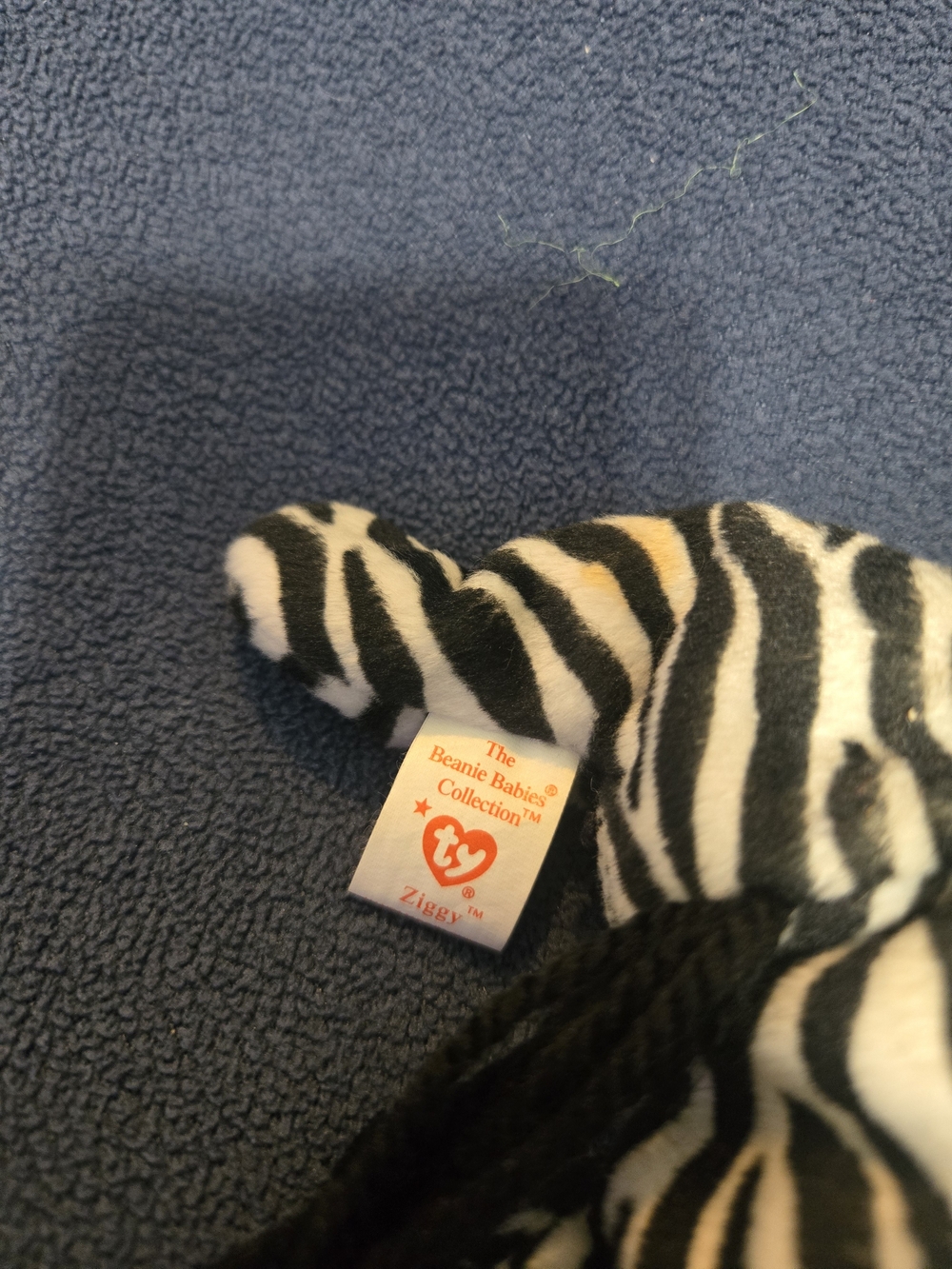 Ty Beanie Baby Ziggy Zebra 1995 Style 4063 With Tag - Picture 7 of 9